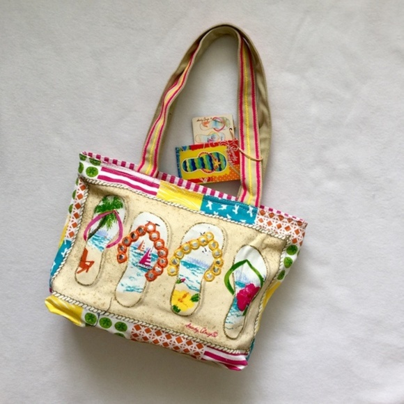 Flip Flop Shore Medium Tote - Picture 2 of 8